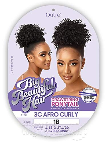 Big Beautiful Hair 3C Afro Curly DRAWSTRING PONYTAIL