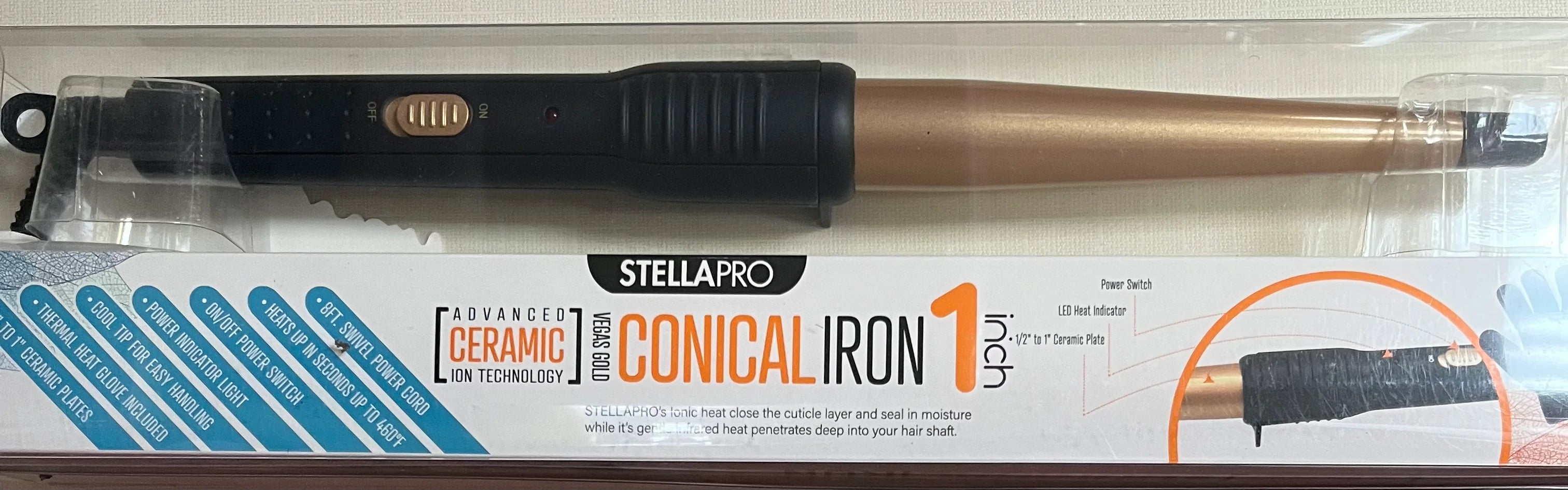 Stella Pro Ceramic Flat Iron Mini (Black)