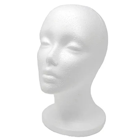 Female Styrofoam Mannequin Head