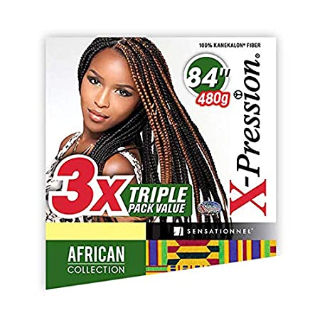 Sensationnel Kanekalon 3X Triple Pack Value X-Pression Braid 84 (1 pack, 1)