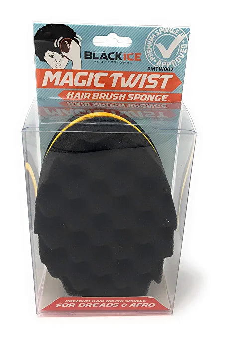 Black Ice Magic Twist Hair Brush Sponge