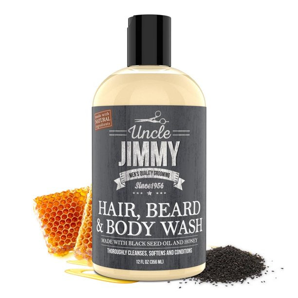 Uncle Jimmy Hair, Beard & Body Wash 12fl oz.