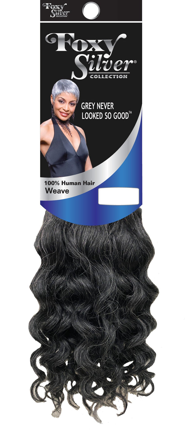 FOXY SILVER COLLECTION SALT AND PEPPER HUMAN HAIR EXTENSIONS