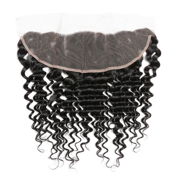 Deep Wave Transparent Lace Frontal 13 x 4 Pre-plucked Hairline