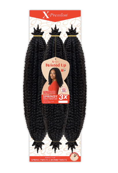 Outre Crochet Braids X-Pression Twisted Up 3X Springy Afro Twist