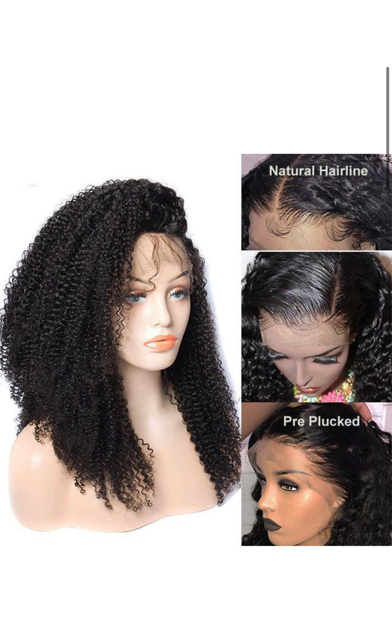 Brazilian Kinky Curly Lace Wig 14”