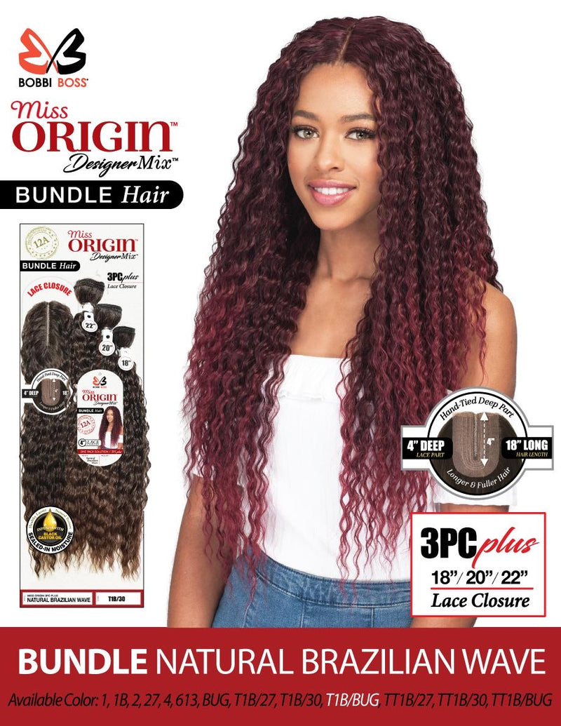 Mart stamme gidsel MISS ORIGIN DESIGNER MIX 3PC PLUS 5" LACE CLOSURE BUNDLE – Hair Empire  Beauty Supply