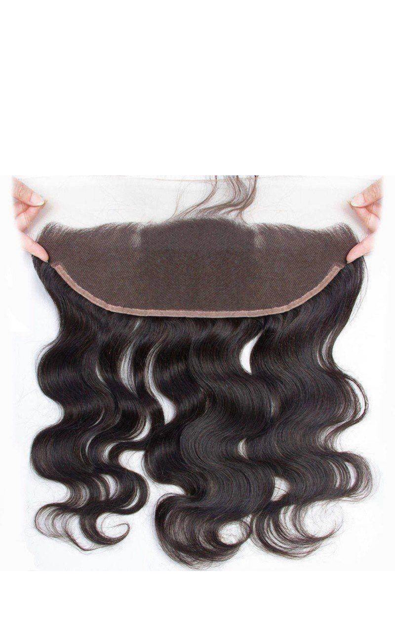 Brazilian Virgin Human Hair 13x4 Pre Plucked Lace Frontal Closure With Baby Hair