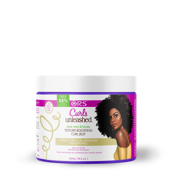 CURLS UNLEASHED ALOE VERA AND HONEY TEXTURE BOOSTING CURL JELLY (19.2 OZ)